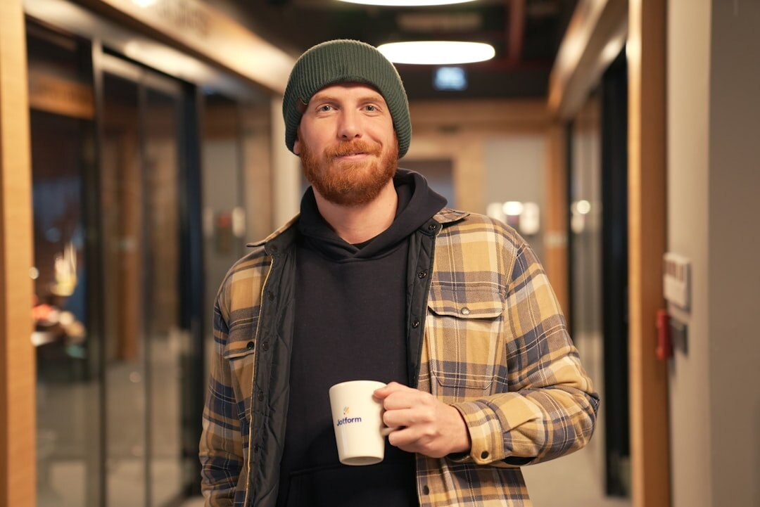 Chief editor smiling in an office