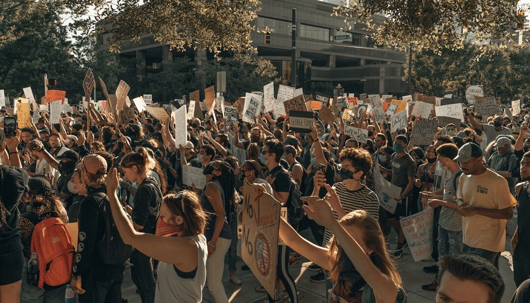 political protest crowd
