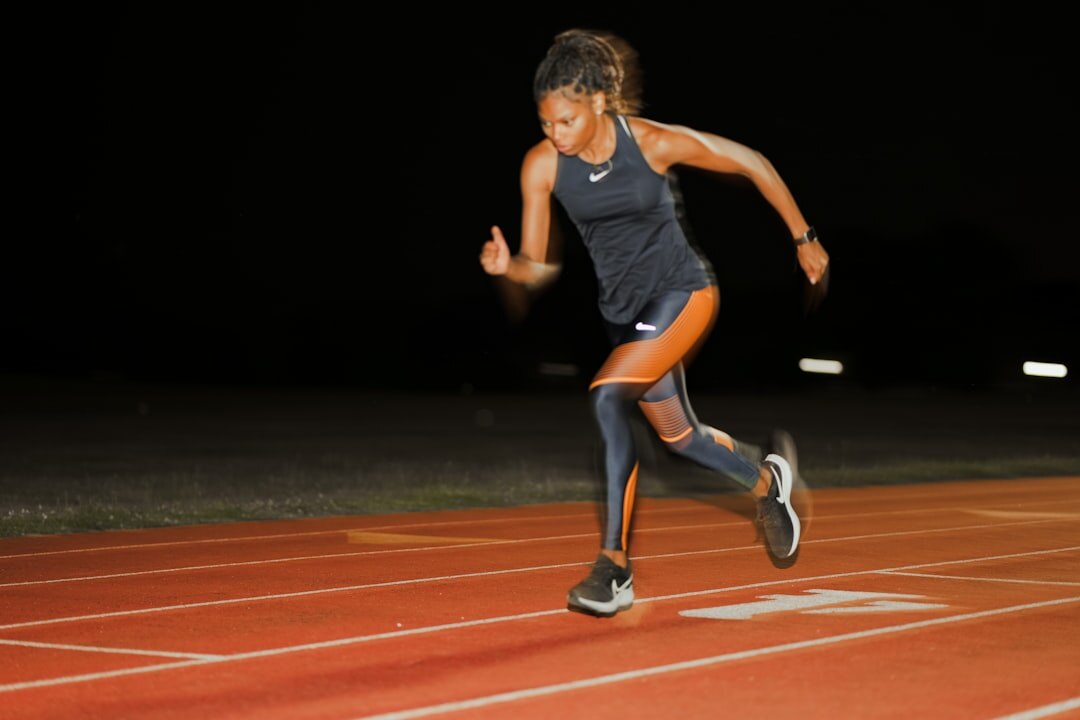 runner on track